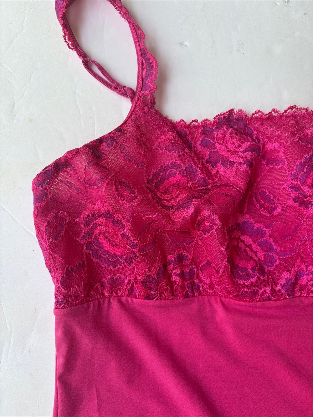 Vintage Y2K Pink Camisole Panty Set Lace Modal Barbie Sexy Milkmaid Babydoll XL - Picture 7 of 17
